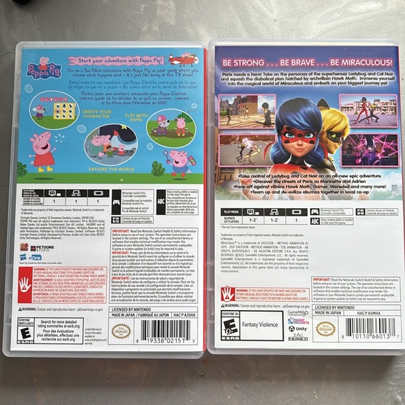 Props Pig and Miraculousus Ladybug Nintendo Game - Picture 2 of 2